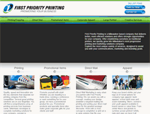 Tablet Screenshot of firstpriorityprinting.com